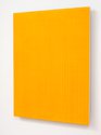 Noel Ivanoff, Digit Painting--mid orange over mid yellow, 2022, oil on plywood panel, 740 x 560 mm. Photo: Sam Hartnett