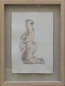 Jennifer Mason, Large Figure Kneeling, 2018, watercolour on paper, 290 × 200 mm