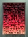 Jan Albers: sOmekindOfblushing, 2023, spray paint on polystyrene and wood in acrylic glass box, 170 x 120 cm