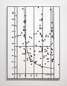 Shiraz Sadikeen, The Natural Rate,(Composition with Phillips Curve), 2024, acrylic on canvas, 1200 x 900mm. Photo: Alex North